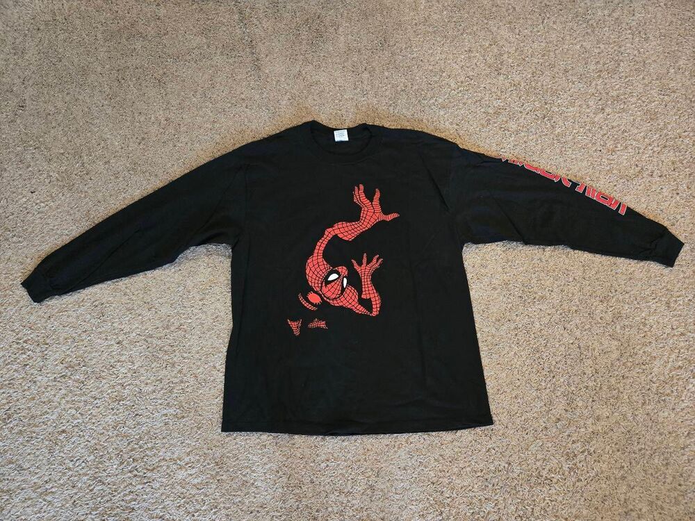 Vtg 1990s Spider-Man long sleeve Size XL Sleeve Print DS?